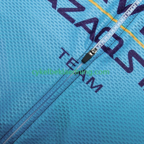 Astana Qazaqstan 2023 Mænd Bib Cykeltøj Sæt Korte