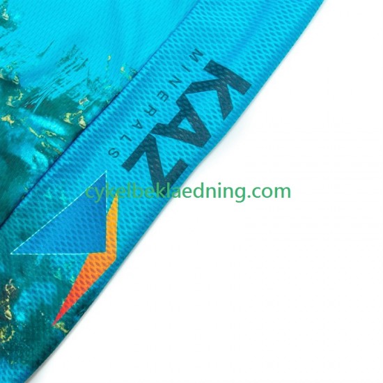 Astana Qazaqstan 2024 Team Mænd Bib Cykeltøj Sæt Korte