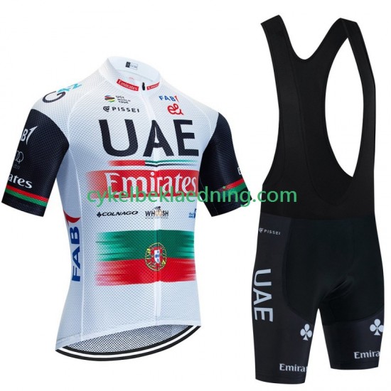 Uae Emirates 2023 Mænd Bib Cykeltøj Sæt Korte N001