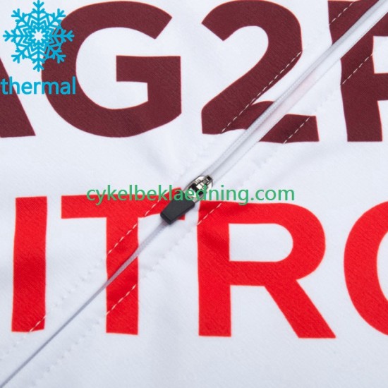 Ag2R La Mondiale 2023 Mænd Bib Cykeltøj Sæt Vinter