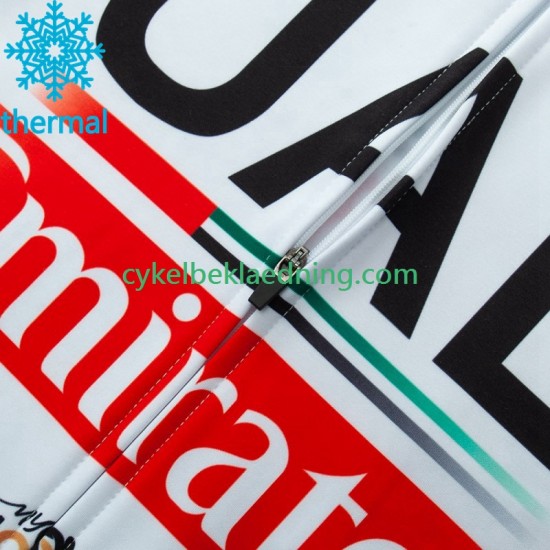 Uae Emirates 2023 Mænd Bib Cykeltøj Sæt Vinter N002