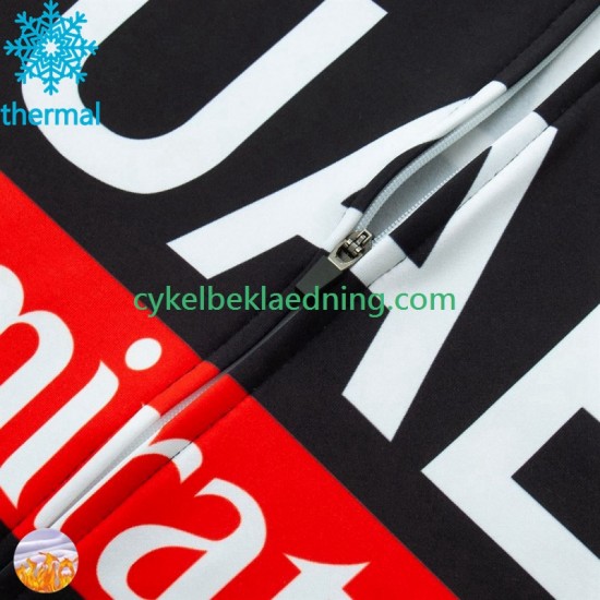 Uae Emirates 2024 Mænd Bib Cykeltøj Sæt Vinter N001