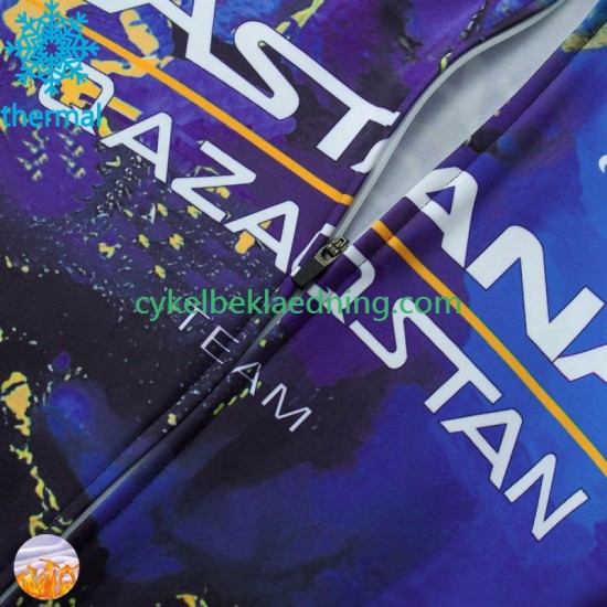 Astana Qazaqstan 2024 Mænd Cykeltrøje Vinter