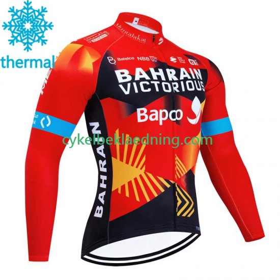 Bahrain Victorious 2023 Mænd Cykeltrøje Vinter