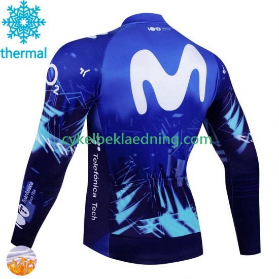 Movistar 2024 Mænd Cykeltrøje Vinter