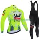 UEA Team Emirates xrg tdf editon race fluo 2025 Mænd Bib Cykeltøj Sæt Lange