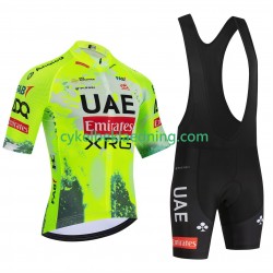 equipe UEA Team Emirates xrg tdf editon race fluo 2025 Mænd Bib Cykeltøj Sæt Korte