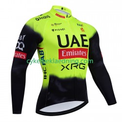equipe UEA Team Emirates 2025 fluo Mænd Cykeltrøje Langærmet