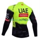 equipe UEA Team Emirates 2025 fluo Mænd Cykeltrøje Langærmet