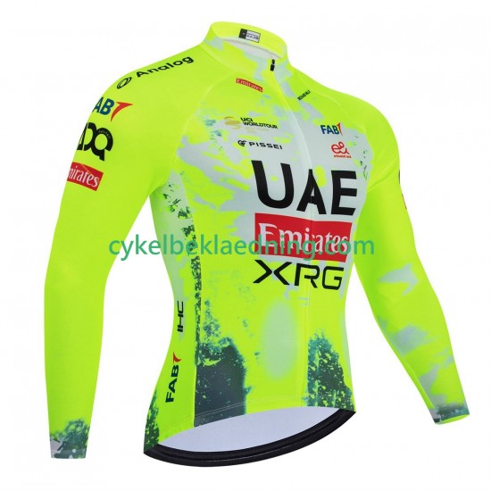 equipe UEA Team Emirates xrg tdf editon race fluo 2025 Mænd Cykeltrøje Langærmet