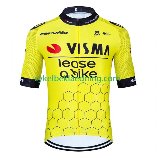 equipe pro visma lease a bike 2025 Mænd Cykeltrøje Kortærmet