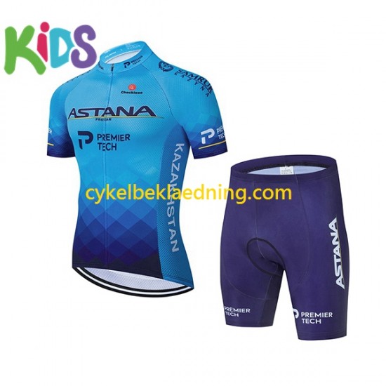 2021 Astana-Premier Tech Børn Cykeltøj Sæt Korte N001