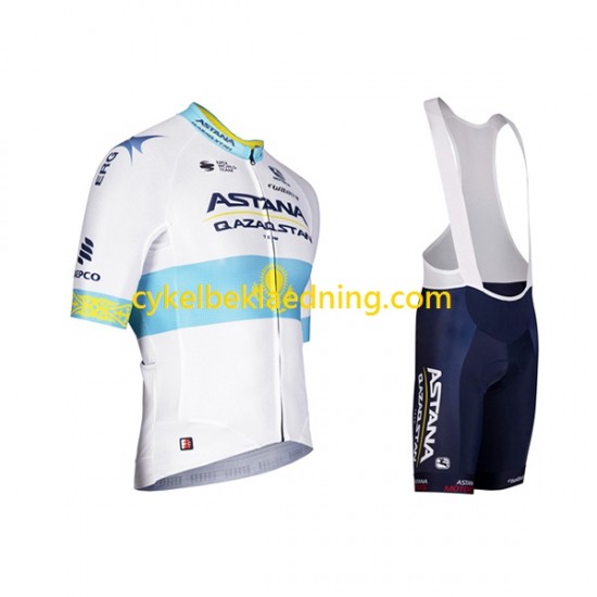 2022 Astana Qazaqstan Team Mænd Bib Cykeltøj Sæt Korte N002
