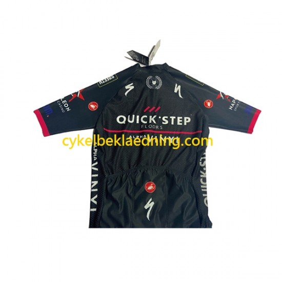 2022 Quick-Step Alpha Vinyl Team Mænd Cykeltrøje Kortærmet N003