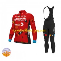 2022 Team Bahrain Victorious Mænd Bib Cykeltøj Sæt Vinter N001