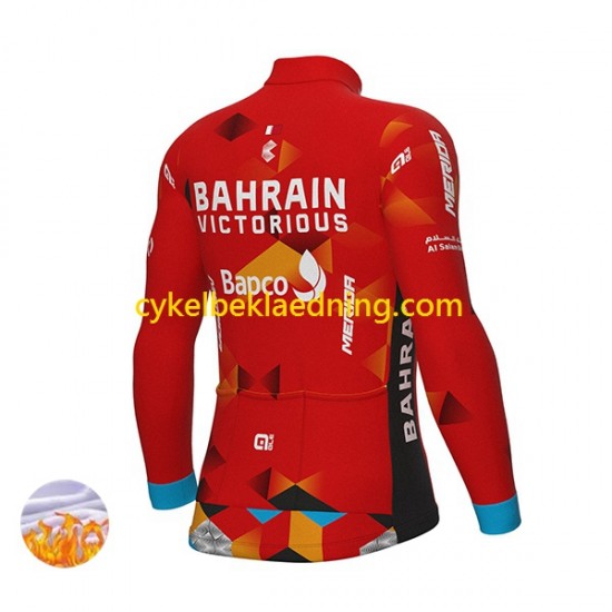 2022 Team Bahrain Victorious Mænd Cykeltrøje Vinter N001