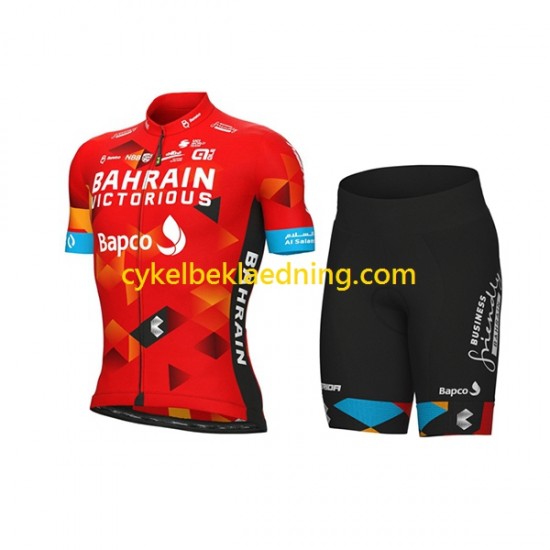 2022 Team Bahrain Victorious Dame Cykeltøj Sæt Korte N001
