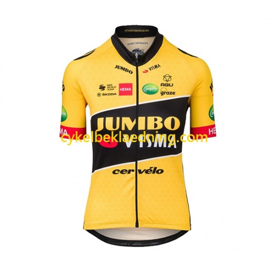 2022 Team Jumbo-Visma Mænd Cykeltrøje Kortærmet N001