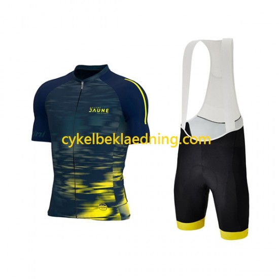 2022 Tour de France JAUNE Mænd Bib Cykeltøj Sæt Korte N002