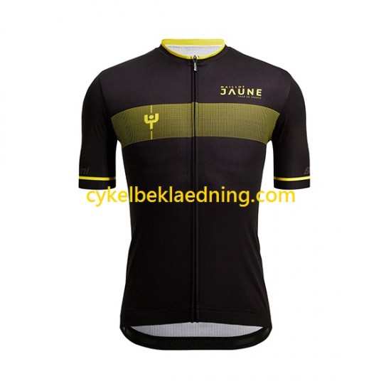 2022 Tour de France JAUNE Mænd Cykeltrøje Kortærmet N002