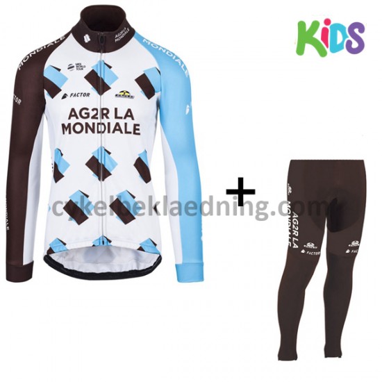 Cykeltøj Sæt Lange 2017 AG2R La Mondiale Børn M001