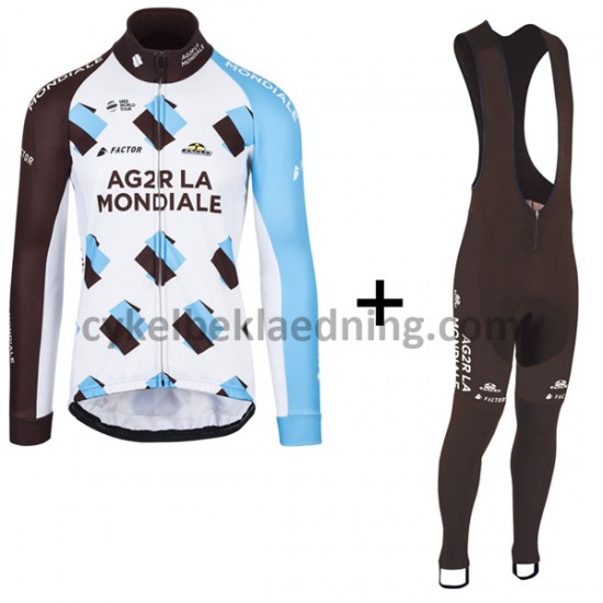 Bib Cykeltøj Sæt Lange 2017 AG2R La Mondiale M001