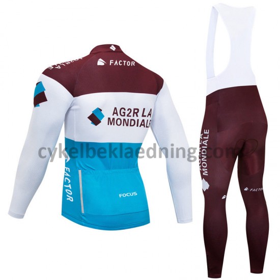 Bib Cykeltøj Sæt Lange 2018 AG2R La Mondiale M002
