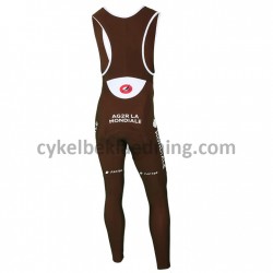 Bib Lange Cykelbukser 2018 AG2R La Mondiale M002