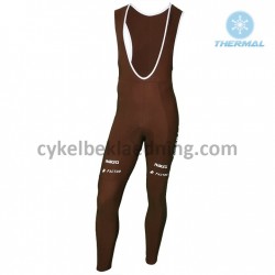 Bib Lange Cykelbukser Vinter 2018 AG2R La Mondiale M002