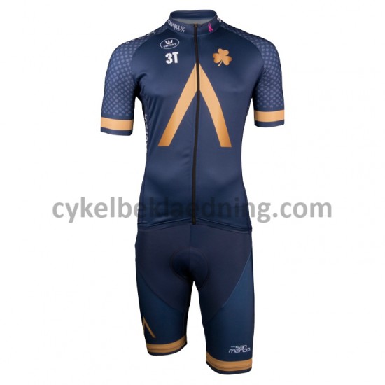 Bib Cykeltøj Sæt Korte 2018 Aqua Blue Sport M001
