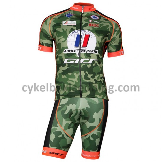 Bib Cykeltøj Sæt Korte 2018 Armee De Terre M001