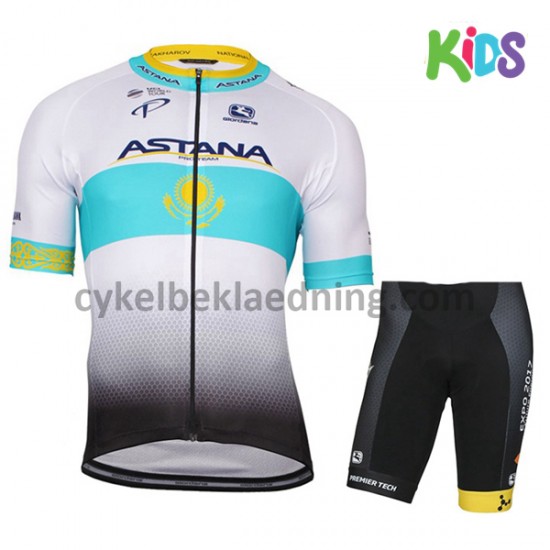 Cykeltøj Sæt Korte 2017 Astana Pro Team Børn M002