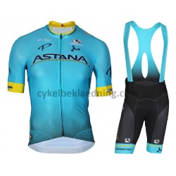 Bib Cykeltøj Sæt Korte 2018 Astana Pro Team M001