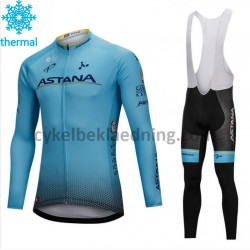 Bib Cykeltøj Sæt Vinter 2018 Astana Pro Team M001
