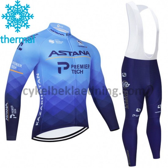 Bib Cykeltøj Sæt Vinter 2021 Astana-Premier Tech M001