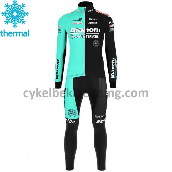 Bib Cykeltøj Sæt Vinter 2020 Bianchi Countervail M001