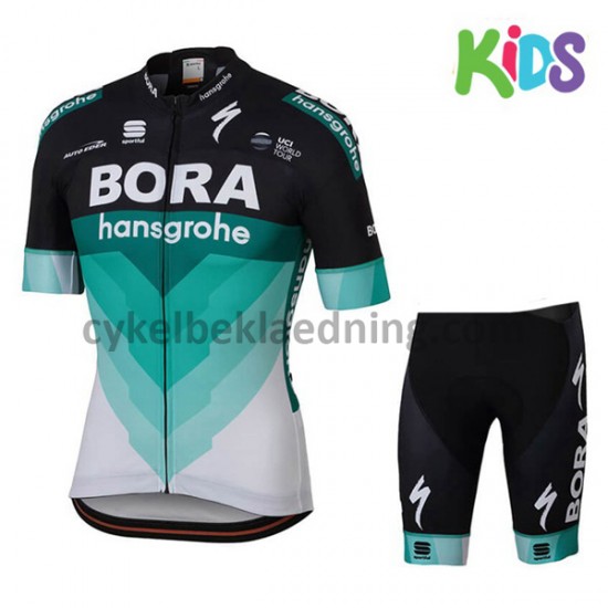 Cykeltøj Sæt Korte 2018 Bora Hansgrohe Børn M001