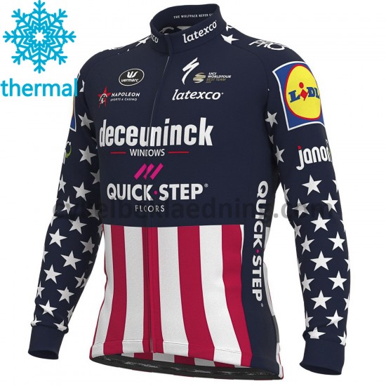 Cykeltrøje Vinter 2021 Deceuninck-Quick-Step M004