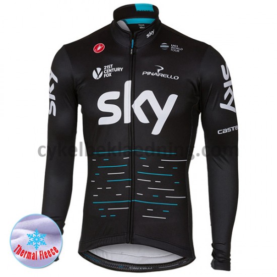 Cykeltrøje Vinter 2017 Team Sky M001