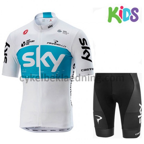 Cykeltøj Sæt Korte 2018 Team Sky Børn M001