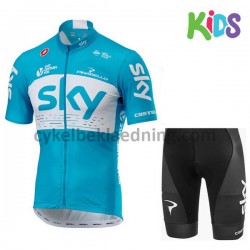 Cykeltøj Sæt Korte 2018 Team Sky Børn M002