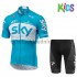 Cykeltøj Sæt Korte 2018 Team Sky Børn M002