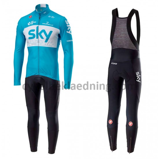 Bib Cykeltøj Sæt Lange 2018 Team Sky M002