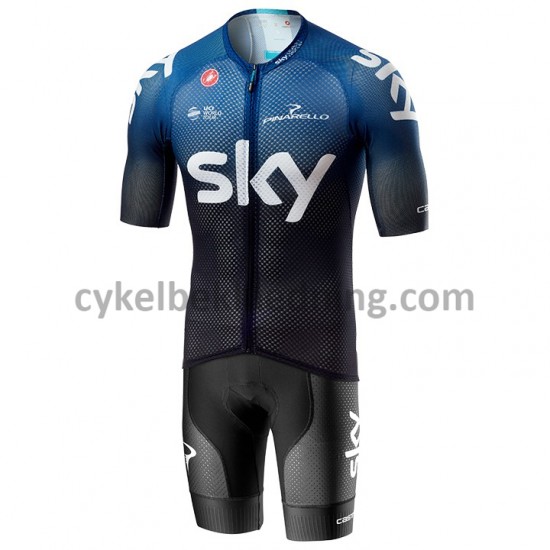 Bib Cykeltøj Sæt Korte 2019 Team Sky M001