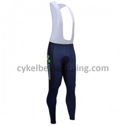 Bib Lange Cykelbukser 2017 Movistar Team M001