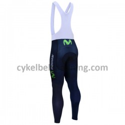 Bib Lange Cykelbukser 2017 Movistar Team M001