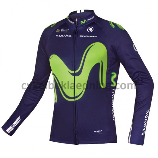 Cykeltrøje Langærmet 2017 Movistar Team M001