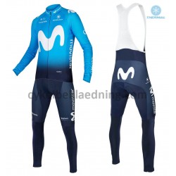 Bib Cykeltøj Sæt Vinter 2018 Movistar Team M001