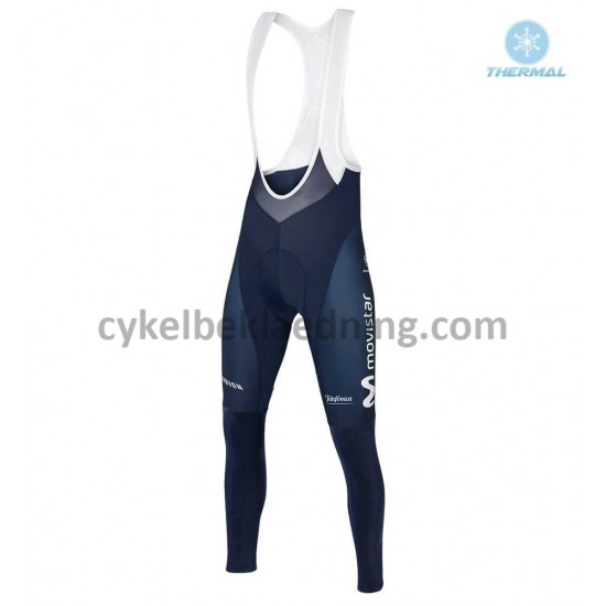 Bib Cykeltøj Sæt Vinter 2018 Movistar Team M001