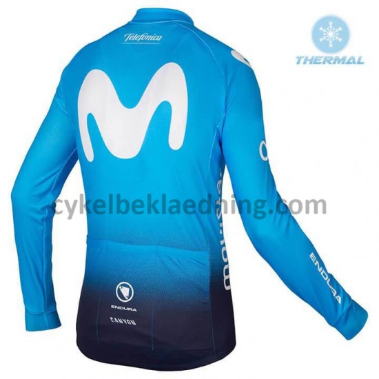 Cykeltrøje Vinter 2018 Movistar Team M001